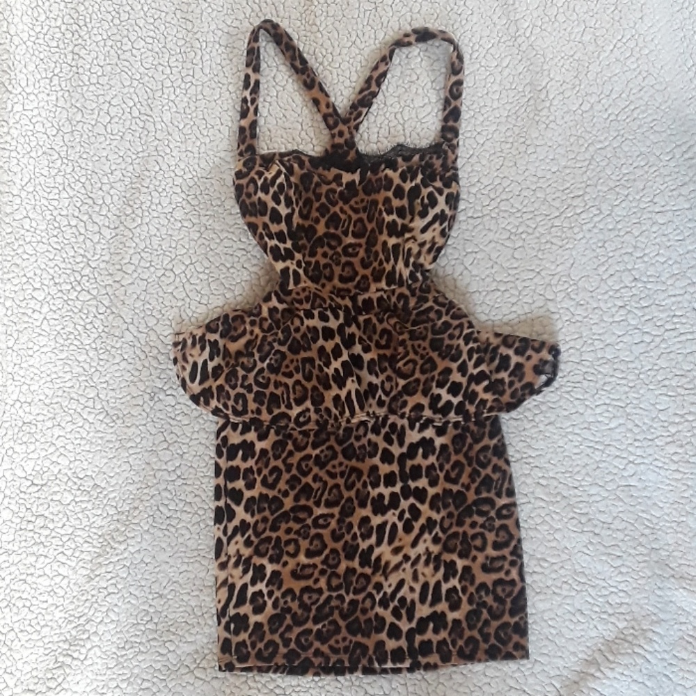 Sexy for night out leopard minidress